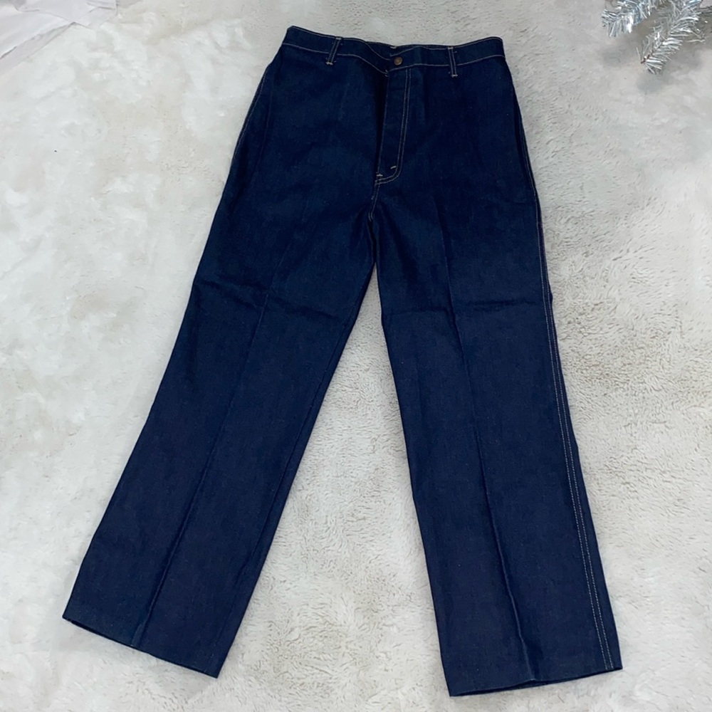 Cactus Flower blue jeans